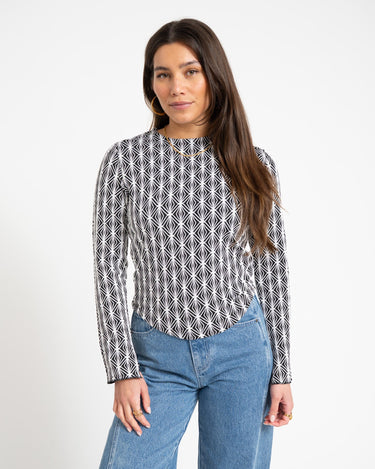 TILTIL Amily Graphic Print Black - Things I Like Things I Love