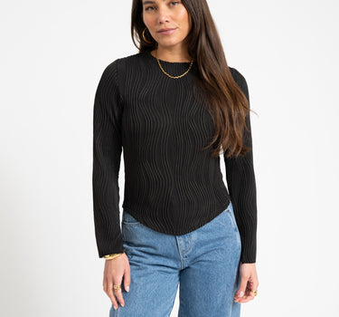 TILTIL Amily Swirl Longsleeve Black - Things I Like Things I Love