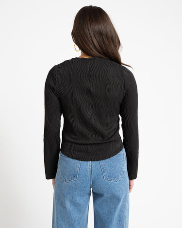 TILTIL Amily Swirl Longsleeve Black - Things I Like Things I Love