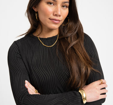 TILTIL Amily Swirl Longsleeve Black - Things I Like Things I Love