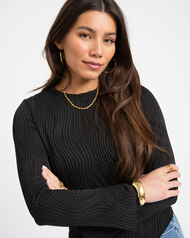 TILTIL Amily Swirl Longsleeve Black - Things I Like Things I Love