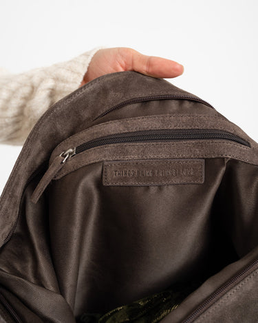 TILTIL Ariana Bag Dark Brown Suede - Things I Like Things I Love