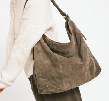 TILTIL Ariana Bag Dark Brown Suede - Things I Like Things I Love