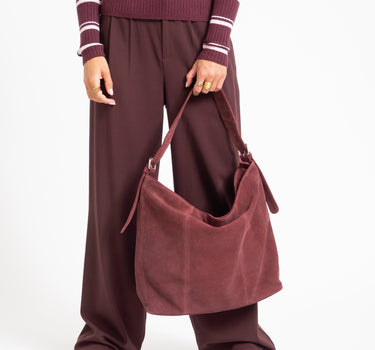 TILTIL Ariana Bag Suede Donkerpaars - Things I Like Things I Love