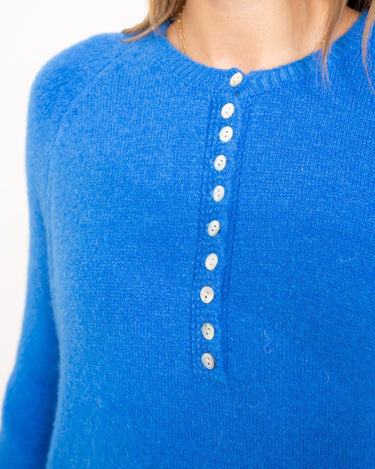 TILTIL Arya Button Up Knit Blue One Size - Things I Like Things I Love