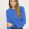 TILTIL Arya Button Up Knit Blue One Size - Things I Like Things I Love