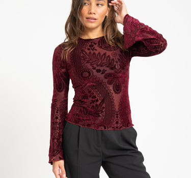 TILTIL Arya Velvet Longsleeve Bordeaux - Things I Like Things I Love