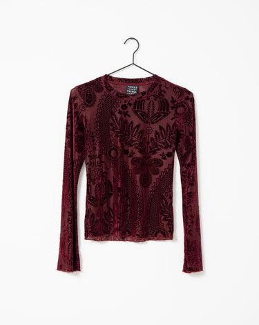 TILTIL Arya Velvet Longsleeve Bordeaux - Things I Like Things I Love