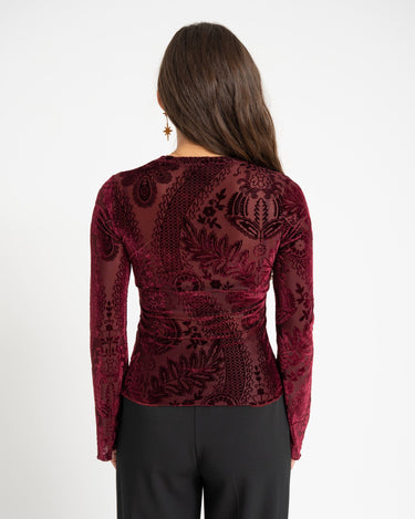TILTIL Arya Velvet Longsleeve Bordeaux - Things I Like Things I Love