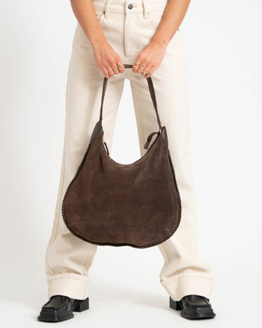 TILTIL Bag Braided Brown Suede Brown - Things I Like Things I Love