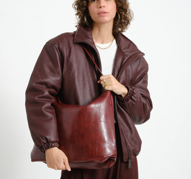TILTIL Bag Croco Lola Bordeaux - Things I Like Things I Love