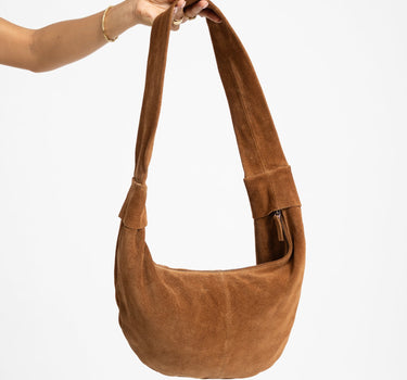 TILTIL Bag Leila REAL SUEDE Cognac - Things I Like Things I Love