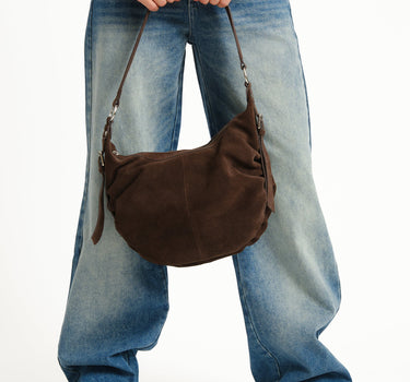 TILTIL Bag Tess Real Suede Bruin - Things I Like Things I Love