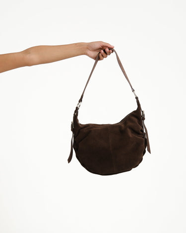 TILTIL Bag Tess Real Suede Bruin - Things I Like Things I Love