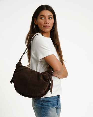 TILTIL Bag Tess Real Suede Bruin - Things I Like Things I Love