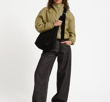 TILTIL Bag Yuki Buckle Suede Black - Things I Like Things I Love