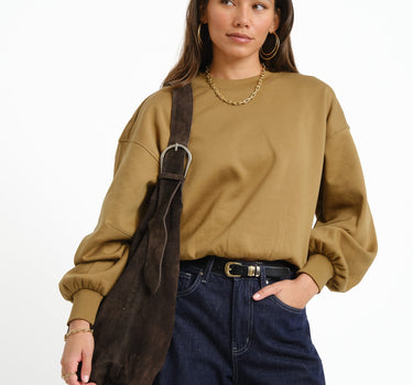 TILTIL Bag Yuki Buckle Suede Bruin - Things I Like Things I Love