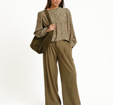 TILTIL Bag Yuki Khaki Groen Suede Donkergroen - Things I Like Things I Love