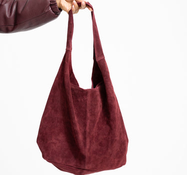 TILTIL Bag Yuki Plum Suede Donkerpaars - Things I Like Things I Love