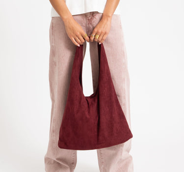 TILTIL Bag Yuki Plum Suede Donkerpaars - Things I Like Things I Love