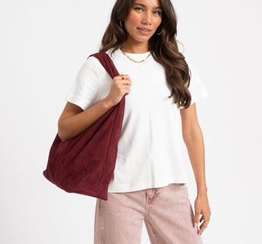 TILTIL Bag Yuki Plum Suede Donkerpaars - Things I Like Things I Love