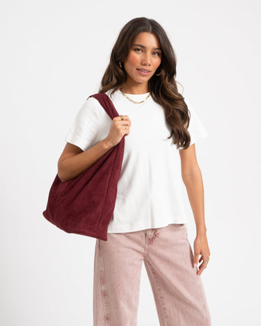 TILTIL Bag Yuki Plum Suede Donkerpaars - Things I Like Things I Love