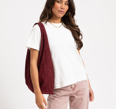 TILTIL Bag Yuki Plum Suede Donkerpaars - Things I Like Things I Love
