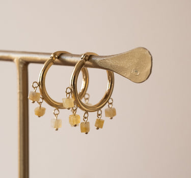 TILTIL Bangly Beige Hoops Goud - Things I Like Things I Love
