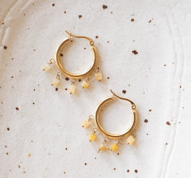 TILTIL Bangly Beige Hoops Goud - Things I Like Things I Love