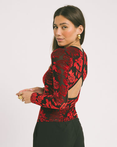 TILTIL Baro Longsleeve Open Back Red - Things I Like Things I Love