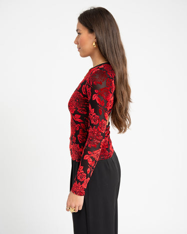 TILTIL Baro Longsleeve Open Back Red - Things I Like Things I Love