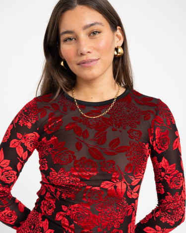 TILTIL Baro Longsleeve Open Back Red - Things I Like Things I Love