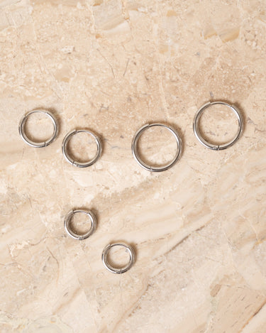 TILTIL Basic Hoopy Rhodium Silver - Things I Like Things I Love