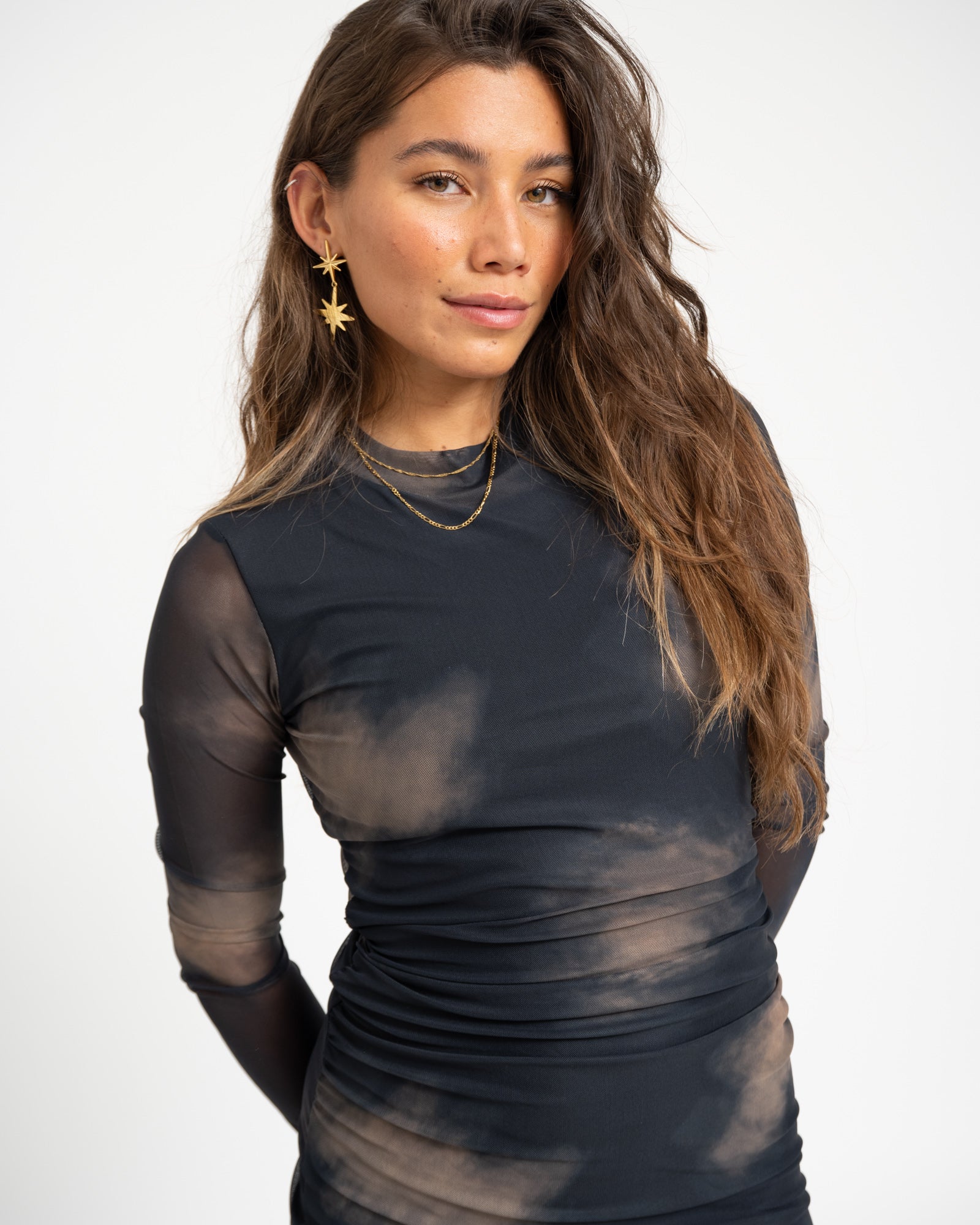 TILTIL Bella Mesh Dress Antraciet – Things I Like Things I Love