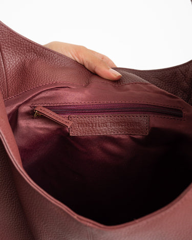 TILTIL Big Yuki Bordeaux Red Real Leather - Things I Like Things I Love