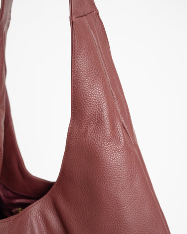 TILTIL Big Yuki Bordeaux Red Real Leather - Things I Like Things I Love