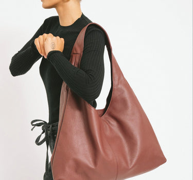 TILTIL Big Yuki Bordeaux Red Real Leather - Things I Like Things I Love