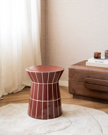 TILTIL Bijzettafel Cera Bordeaux - Things I Like Things I Love