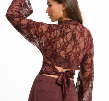 TILTIL Blair Lace Longsleeve Bordeaux - Things I Like Things I Love