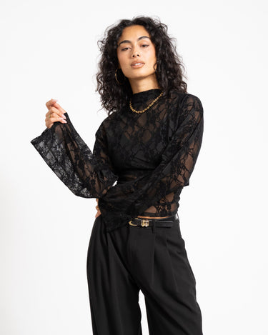 TILTIL Blair Lace Longsleeve Zwart - Things I Like Things I Love