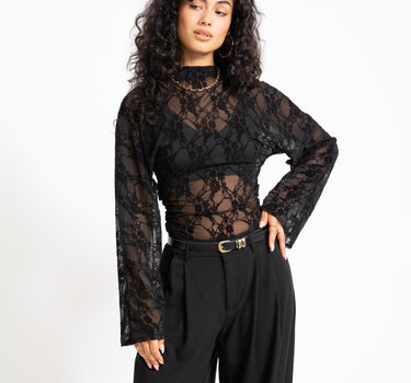 TILTIL Blair Lace Longsleeve Zwart - Things I Like Things I Love