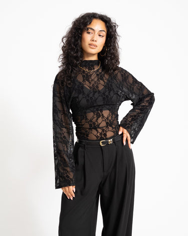 TILTIL Blair Lace Longsleeve Zwart - Things I Like Things I Love