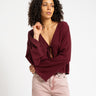 TILTIL Blaire Linen Blouse Bordeaux - Things I Like Things I Love