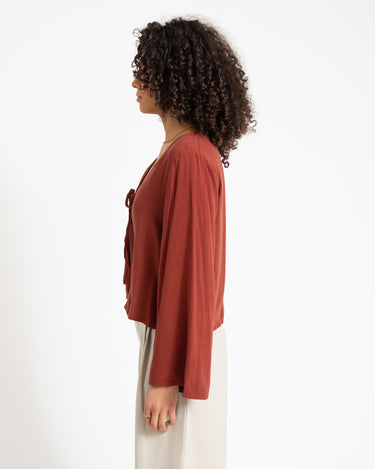 TILTIL Blaire Linen Blouse Rust - Things I Like Things I Love