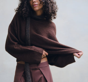 TILTIL Bora Pullover Bruin - Things I Like Things I Love