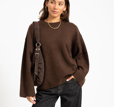 TILTIL Bora Pullover Bruin - Things I Like Things I Love