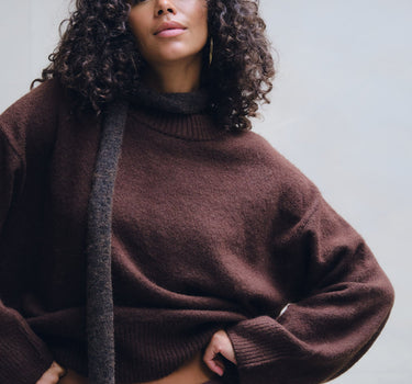 TILTIL Bora Pullover Bruin - Things I Like Things I Love