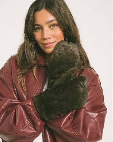 TILTIL Bormio Mittens Dark Brown - Things I Like Things I Love