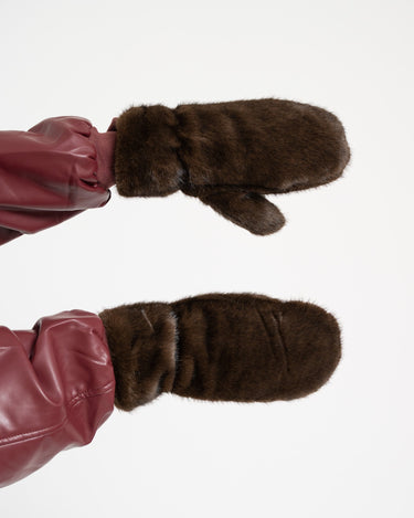 TILTIL Bormio Mittens Dark Brown - Things I Like Things I Love