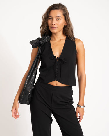 TILTIL Bow Stud Bag Black - Things I Like Things I Love